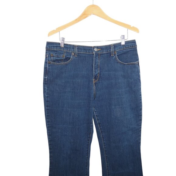 Levi’s 515 Bootcut Jeans Women’s 14M Dark Wash Stretch Y2K Mid Rise Denim - Picture 2 of 9